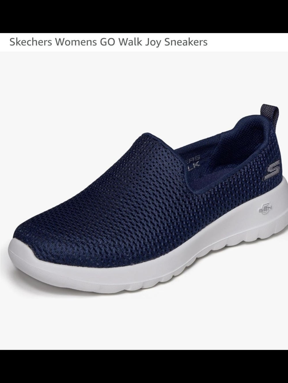 Skechers GOGA MAX  5 GEN Navy Blue Slip-On Mesh Walking Shoes Size 8